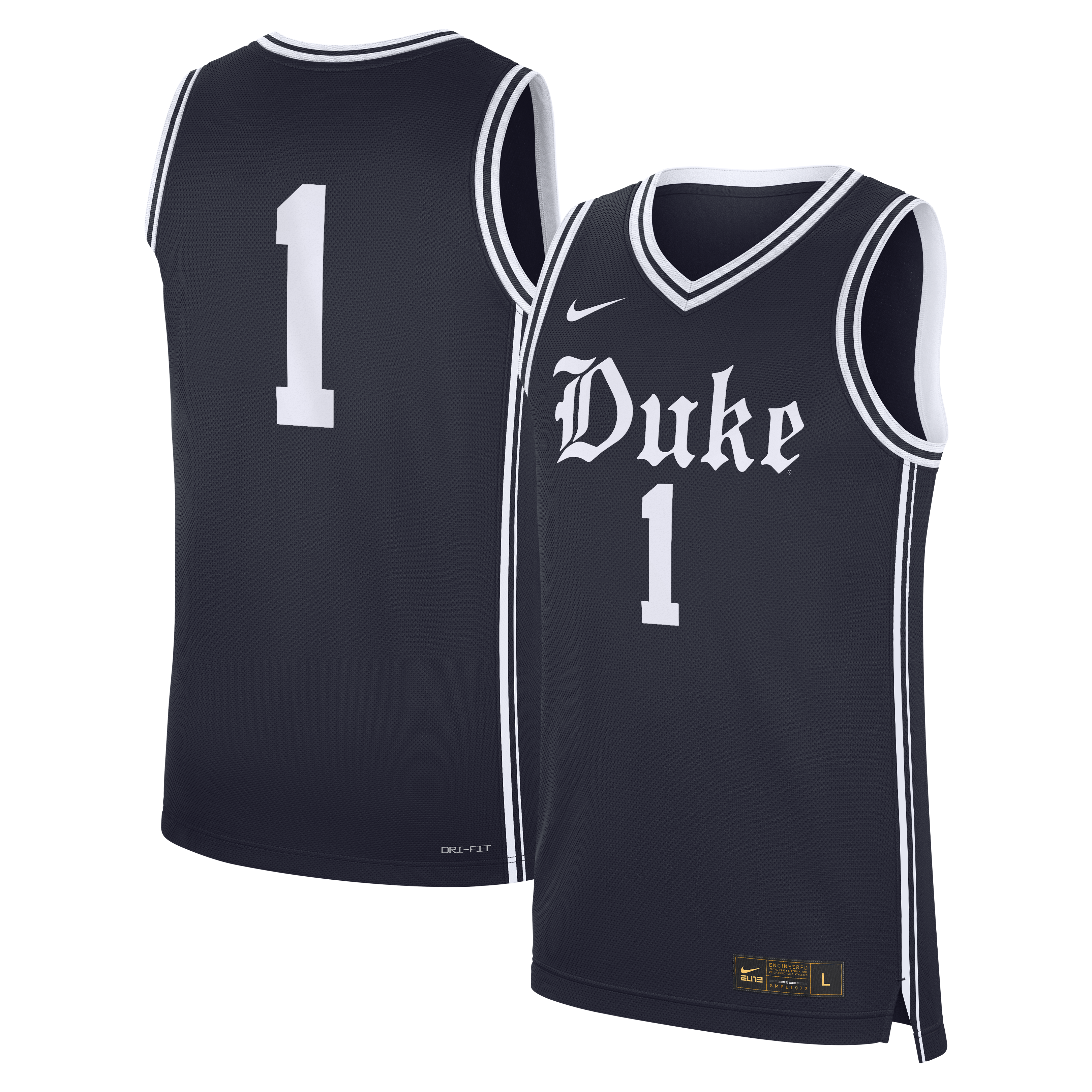 [NJP] Women's Duke Blue Devils #1 Alternate Replica Basketball Jersey - Navy