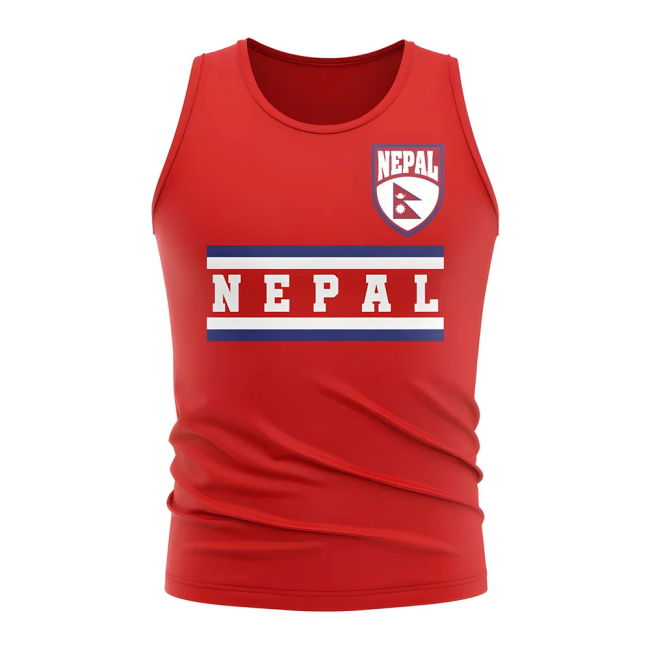 Climate-Control Nepal Core Football Country Sleeveless Tee (Red)