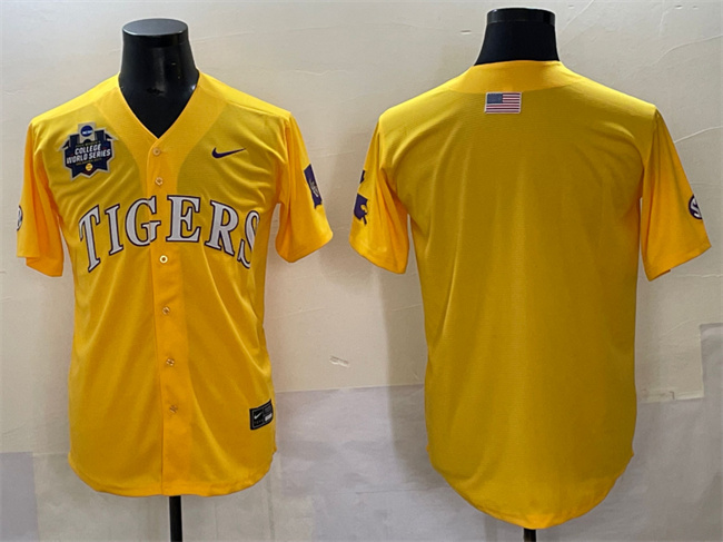 Men's LSU Bayou Bengals Gold 2025 durabl World Series #2025 premium