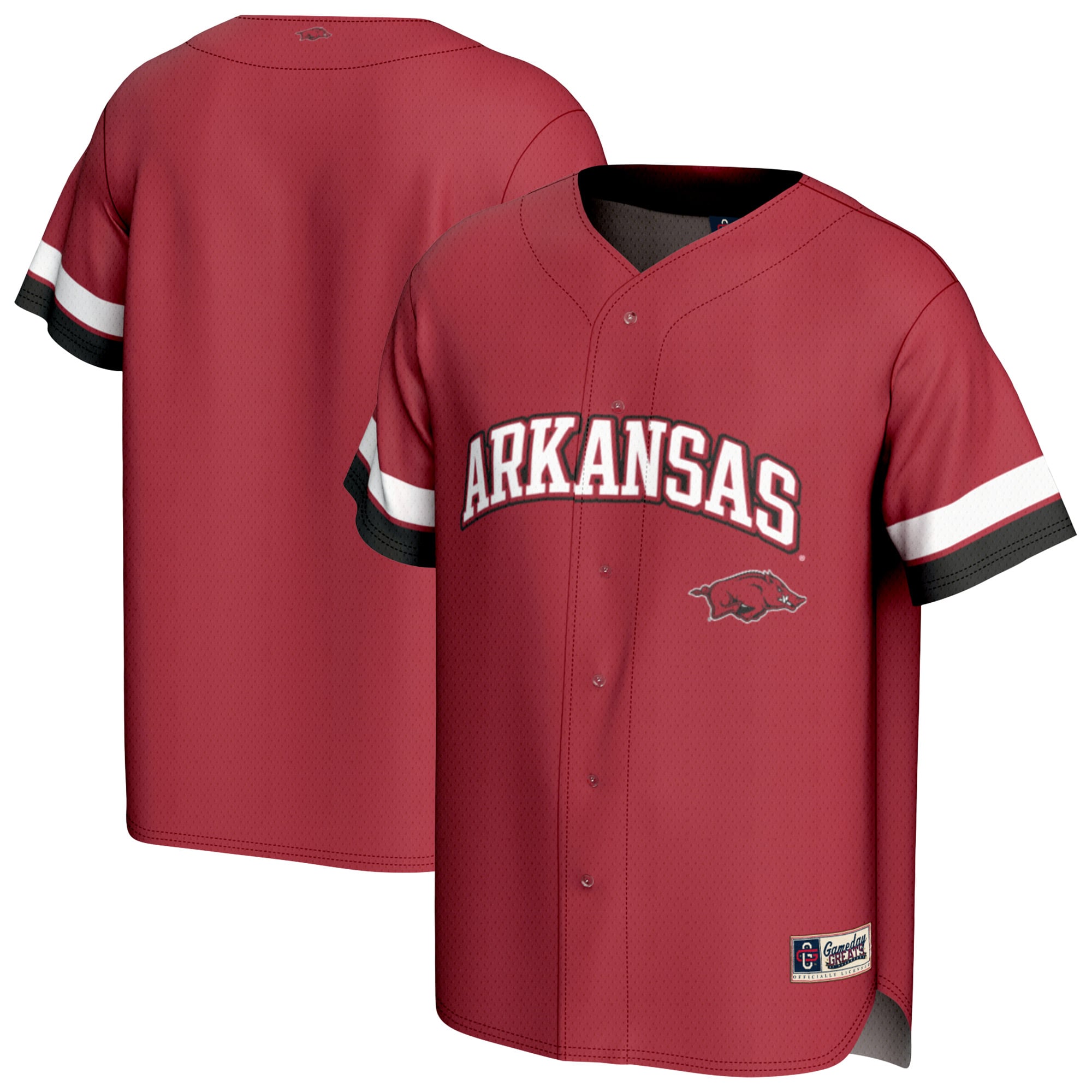 Arkansas Razorbacks GameDay Greats Youth Spirit Baseball Jersey - Cardinal