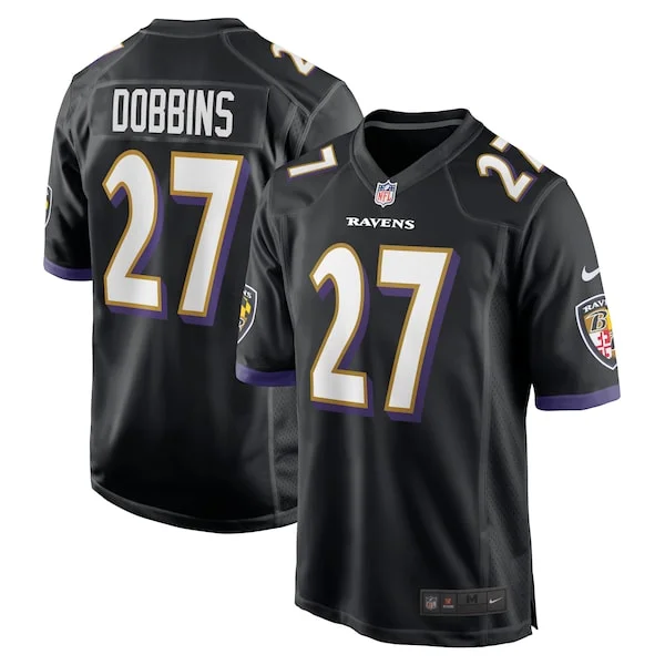 Durable BAL Ravens Game Jersey - Black | NFL Fan Apparel | NFL Footbal