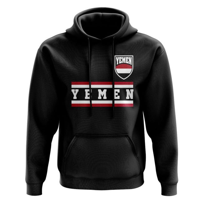 World-Class Yemen Core Football Country Hoody (Black) Match-Ready
