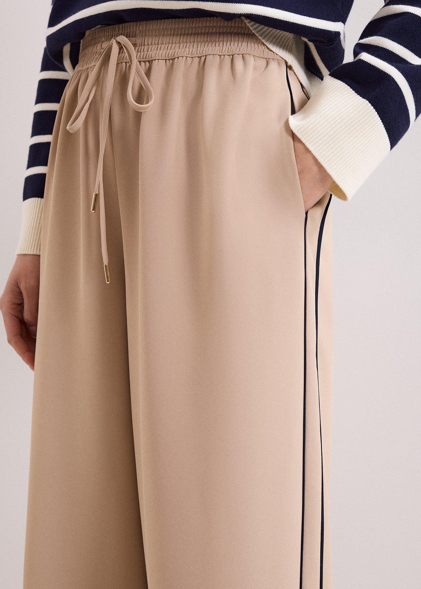 Petite Skye Pull On Side Stripe Trousers