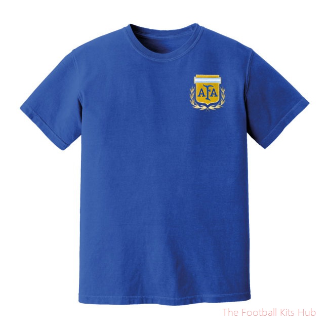 Argentina National Team Embroidered Tee (Royal Blue)
