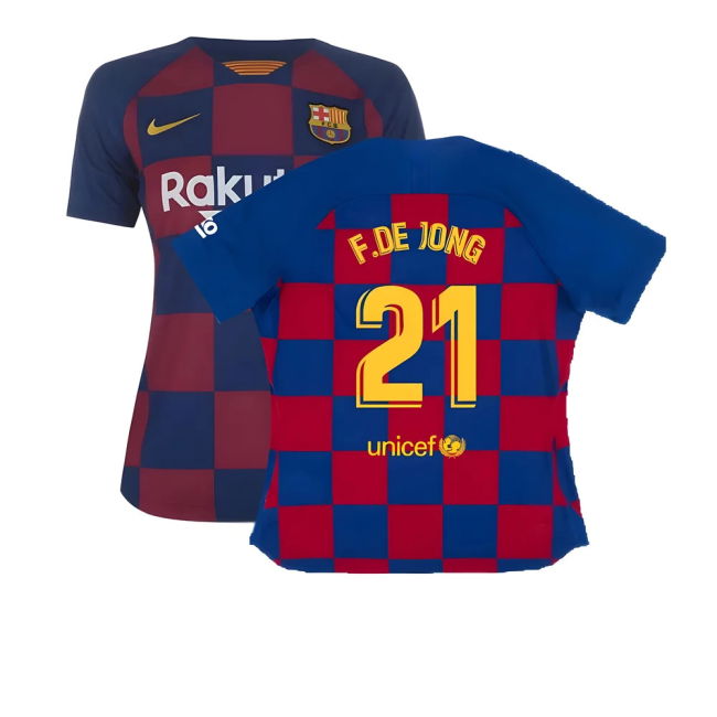 Unique Barcelona Home Unique Shirt 2019-2020 (Womens) (1)