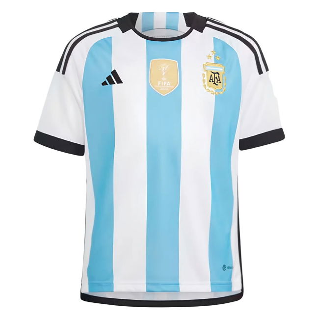 Kit Argentina 2022 World Cup Winners Home Shirt - Kids (Maradona 10)
