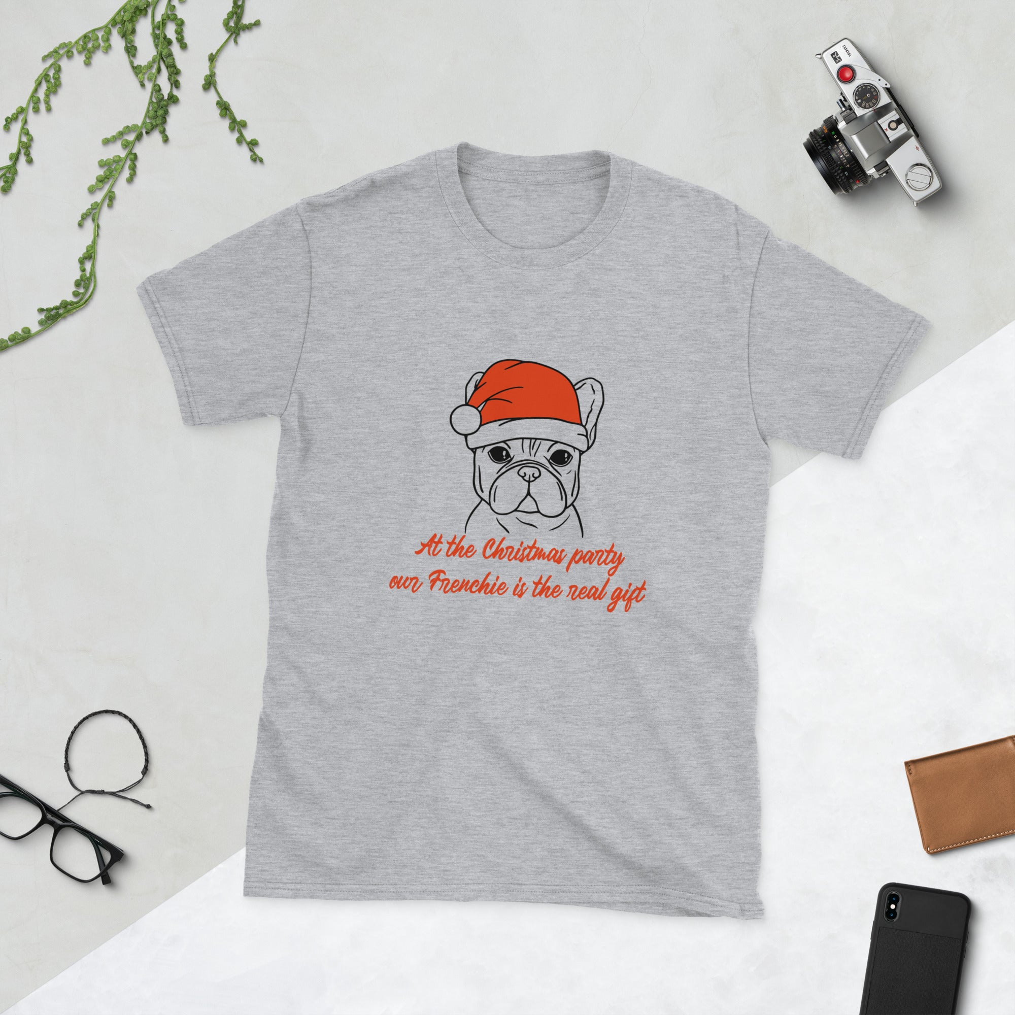 Holiday Fashion - Casual Unisex T-shirt Frenchie Themed Wear