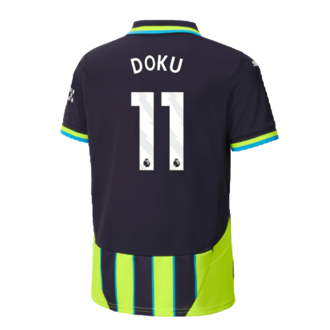 classic 2024-2025 Man City Away Shirt (Kids) (Doku 11)