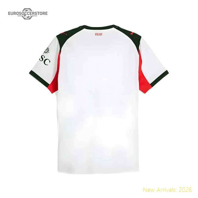 Official Away Ac Milan Jersey 2025-2026 Durable Kappa Kombat