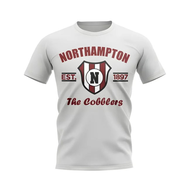 Northampton Established Football T-Shirt (White) | Lightweight