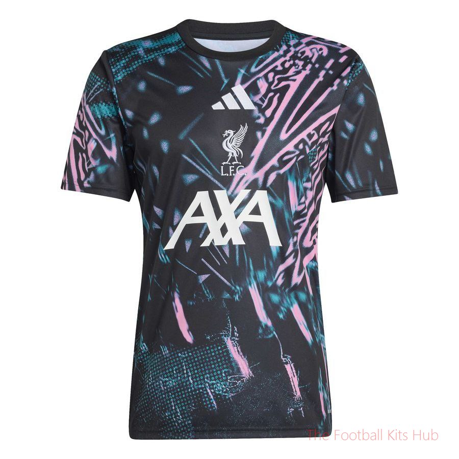 Liverpool Training T-Shirt Pre Match - Black/Semi Pink Glow