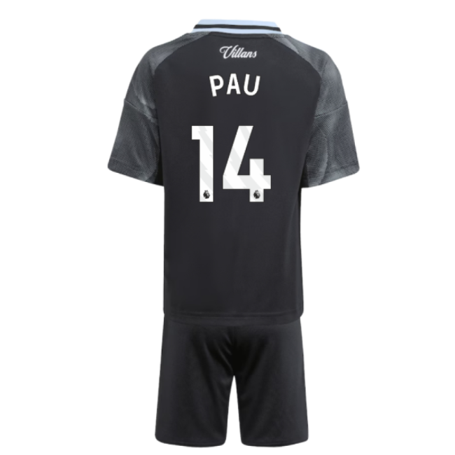 2025-20 Aston Villa Away Football Shirt Pau Name & Number L M S