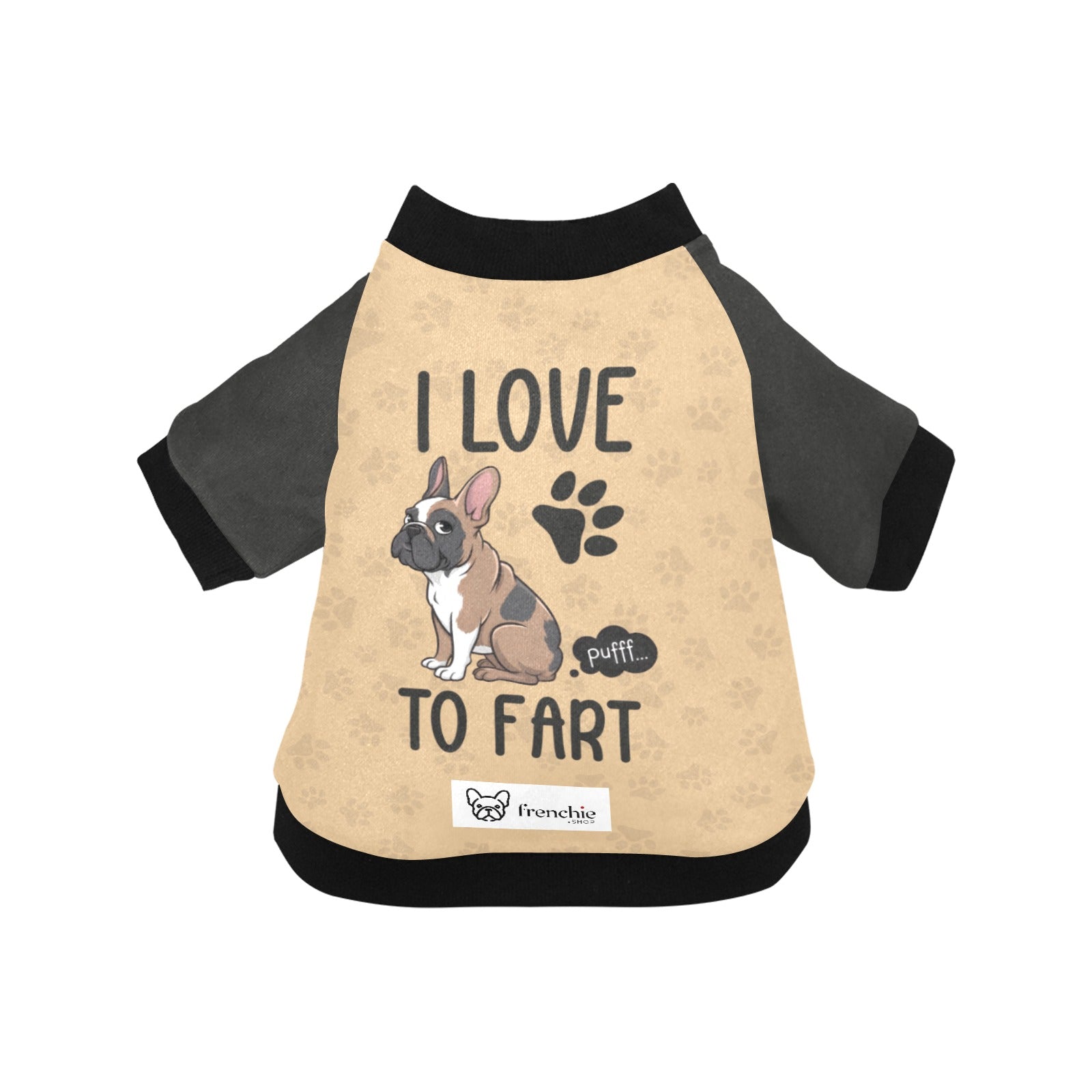 French Bulldog I Love To Fart Jacket For French Bulldog Warm Dog Outfit
