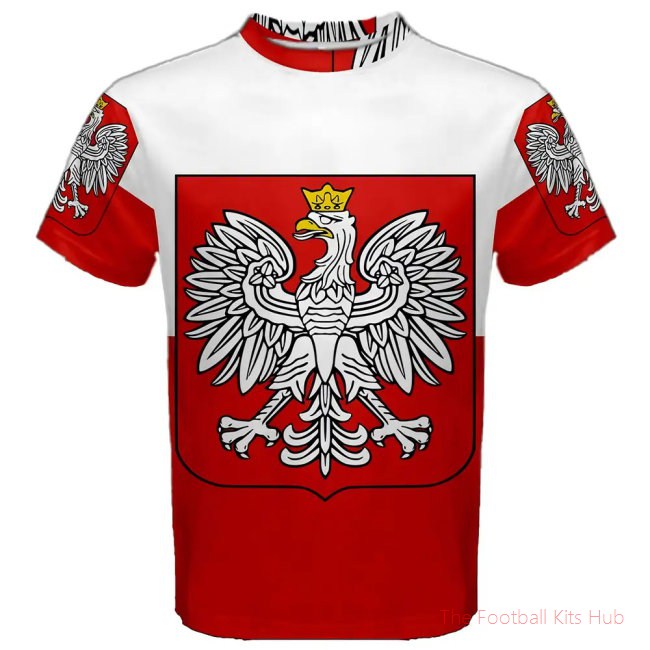 Men Poland Flag Sublimated Sports Jersey UEFA Euro