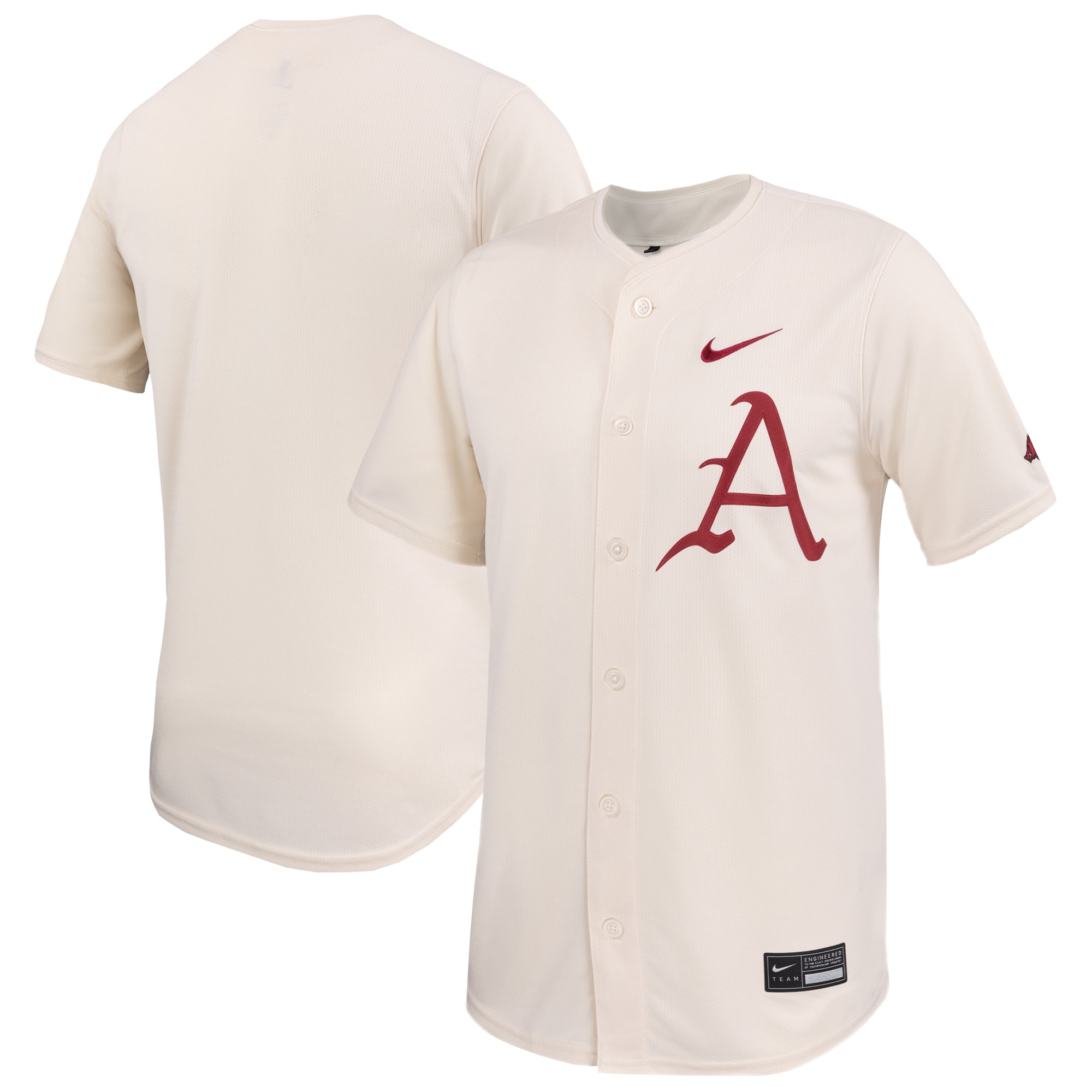 [NJP] Youth Arkansas Razorbacks Limited Baseball Jersey - Natural