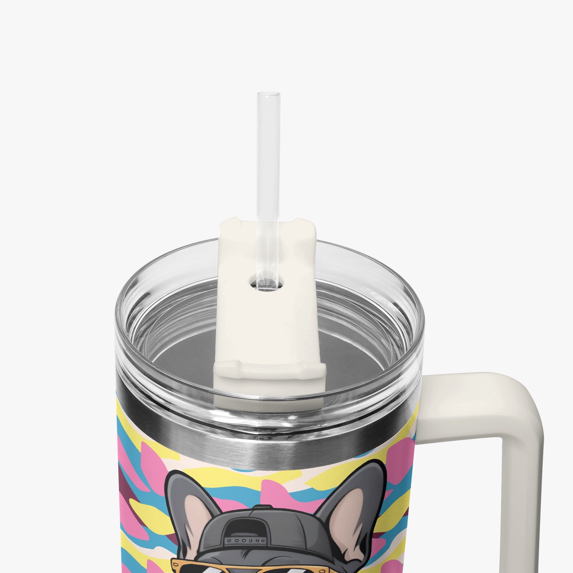 Frenchie-Fan Durable Gracie - Car Tumbler Cup for Everyday Wear Stylish