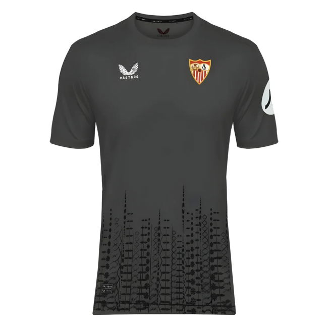 2024-2025 Sevilla Home Football Shirt (Grey) Durable Stitching