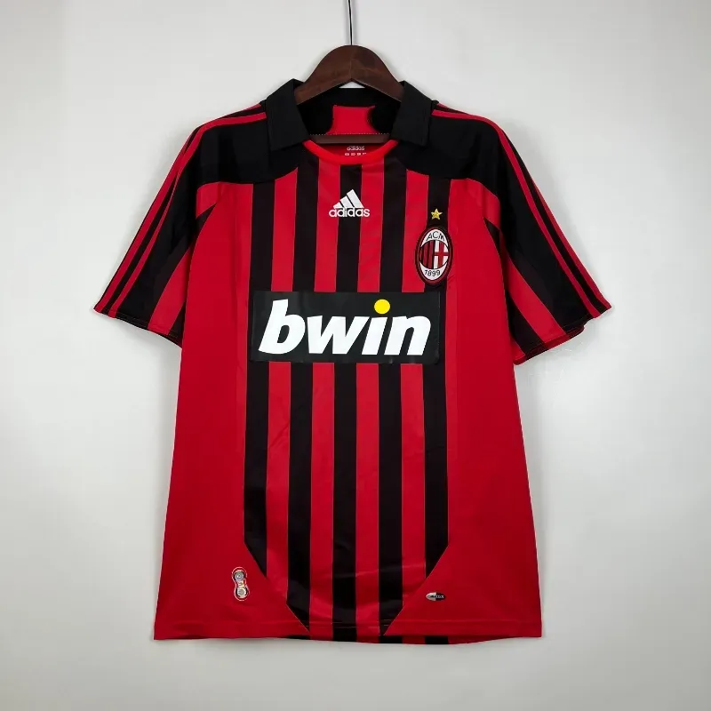 Cheap 2007-2008 AC Milan Jersey retro kit