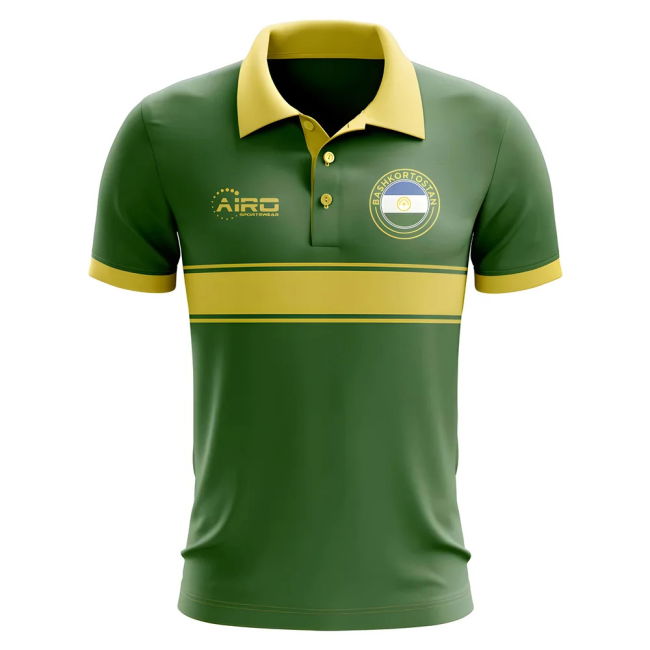 Jersey Bashkortostan Concept Stripe Polo Shirt (Green) Kit