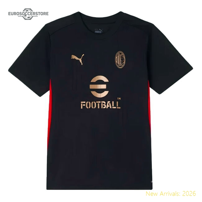 2024-2025 AC Milan Training Shirt (Black) - Kids (Gattuso 8)