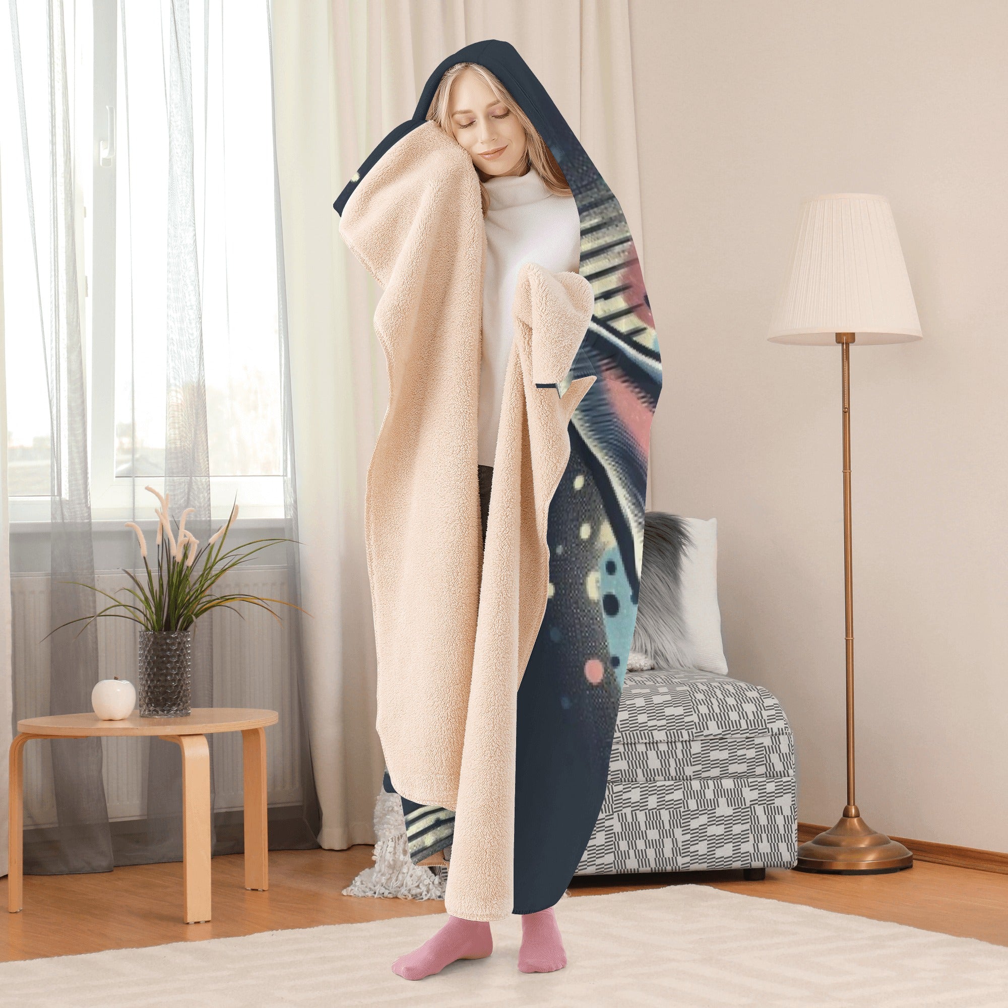 Saint - Trendy Hooded Blanket Pet Owner Apparel | Stylish Look