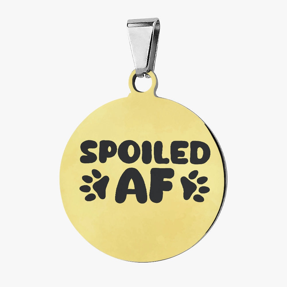 French Bulldog Spoiled Custom Double Sided French Bulldog Tag Durable Dog Item