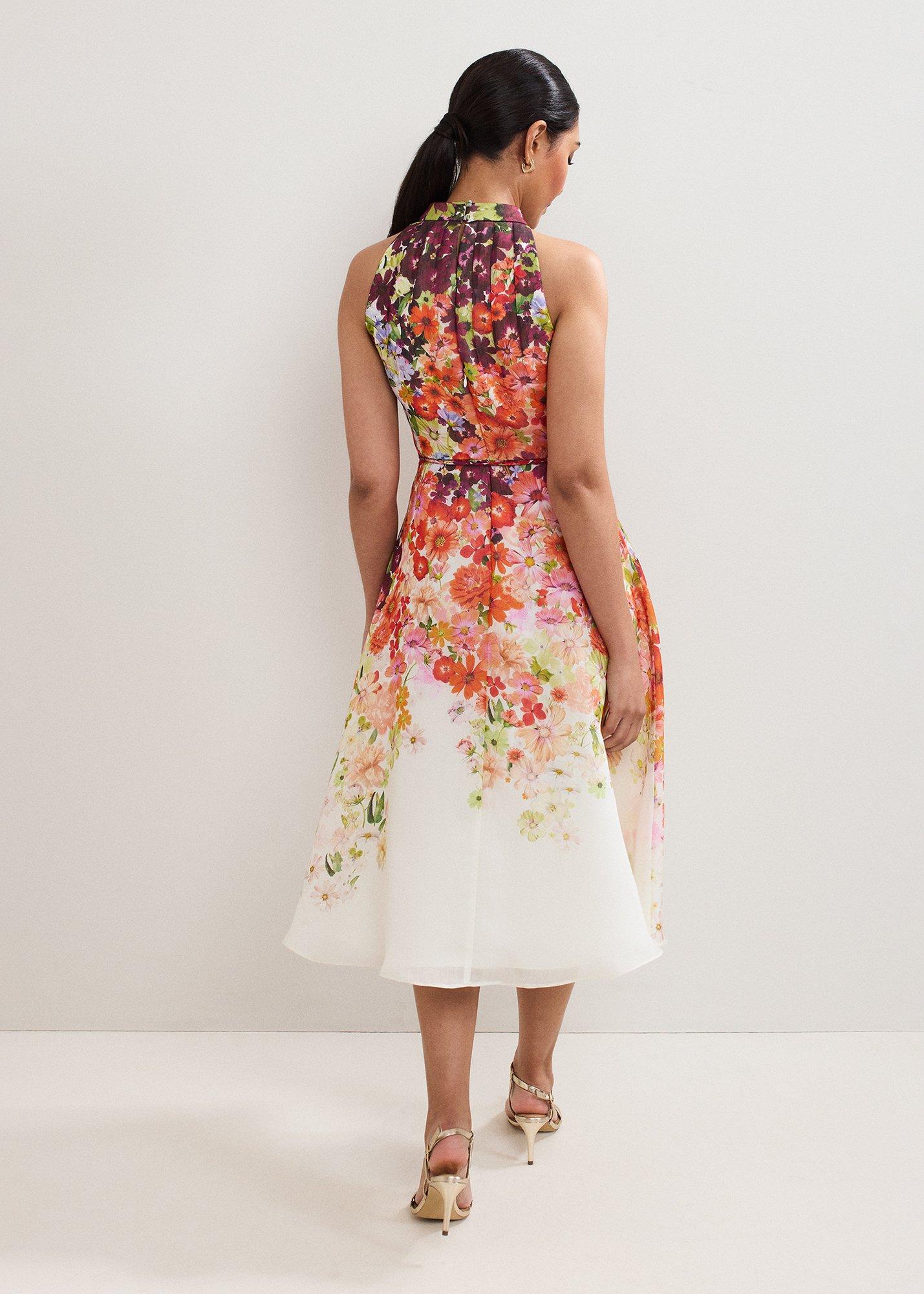 Petite Bethany Floral Print Dress