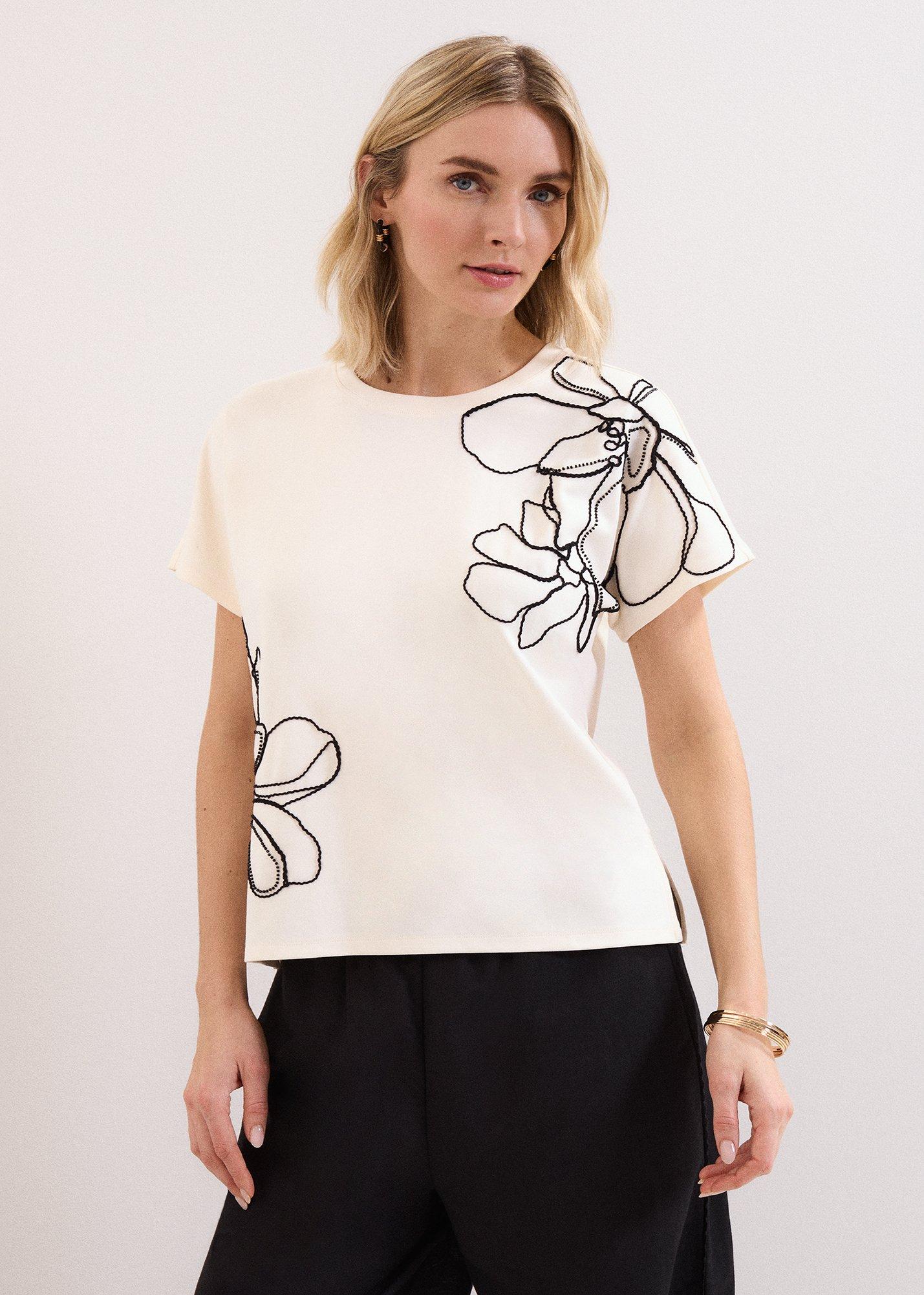 Malani Embroidered Short Sleeve T-Shirt