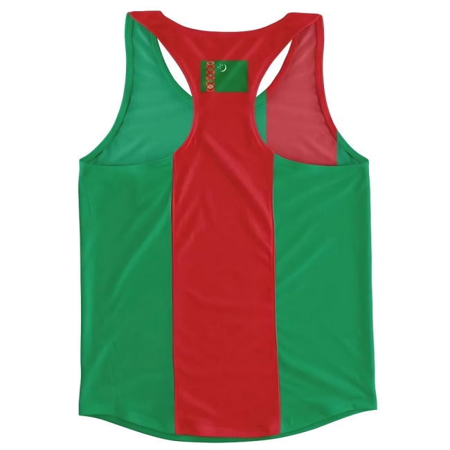Climate-Control Match-Ready Turkmenistan Flag Running Vest