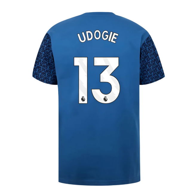 Premium Quality Spurs Tottenham Hotspur Graphic T Shirt Blue Udogie...