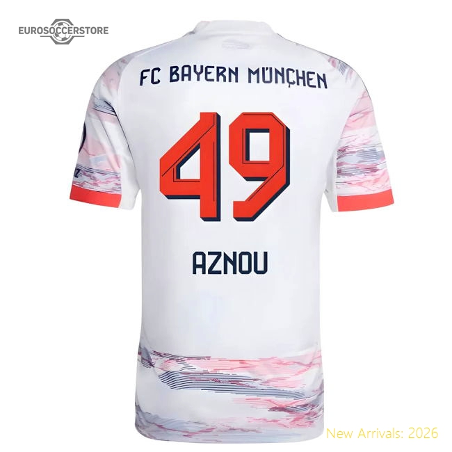 Performance 2025-2026 Bayern Munich Away Shirt (Aznou 49)