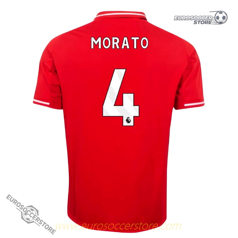 MORATO 4 Nottingham Forest Home Jersey for the 25-26 Season