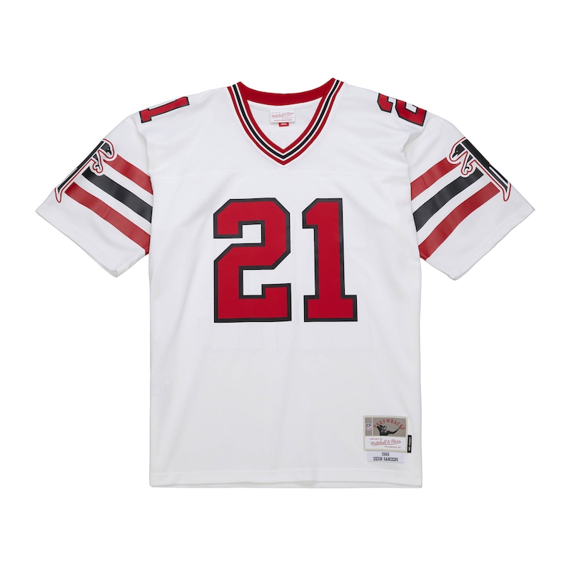 None Deion Sanders ATL Falcons Bold Premium Jersey Football Apparel