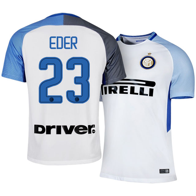 Inter Milan Away 201718 23 Eder Citadin Martins Soccer Jersey Shirt -