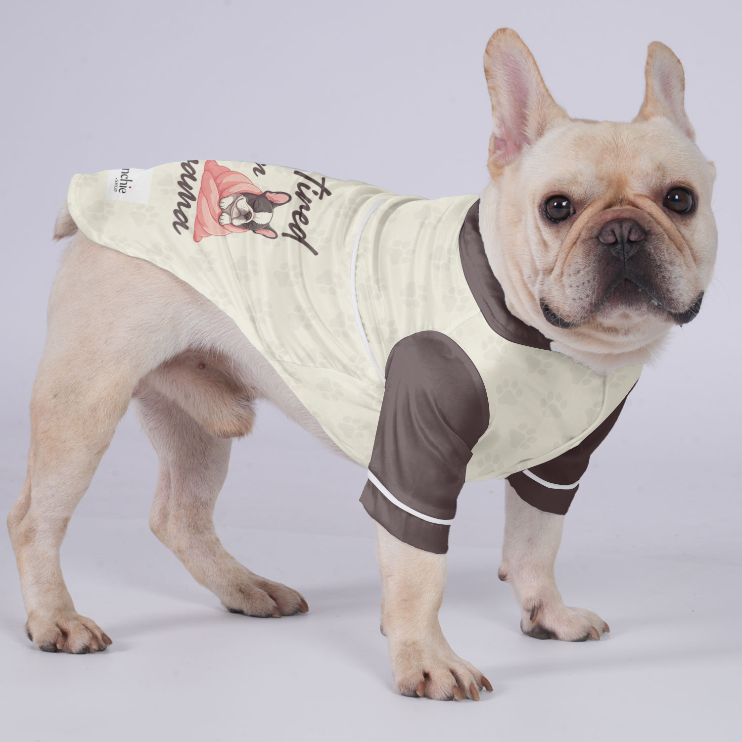 Tired For Drama - French Bulldog Pajamas For French Bulldog Winter Wear