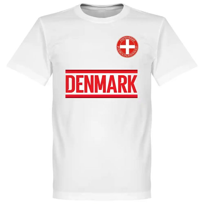 Denmark Eriksen 10 Team T-Shirt - White