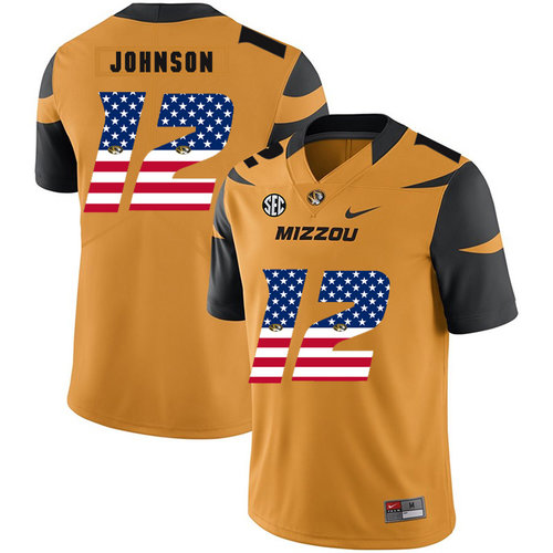 Men's None Gold 2024 game jersey Johnathon Johnson #12 comfortable