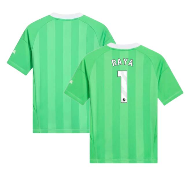 2025-2026 Arsenal Third Goalkeeper Shirt (Green) - Kids (Raya 1) - ...