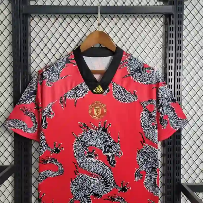 2019-2020 Manchester United Spring Festival China Dragon Special Edition Soccer retro kit