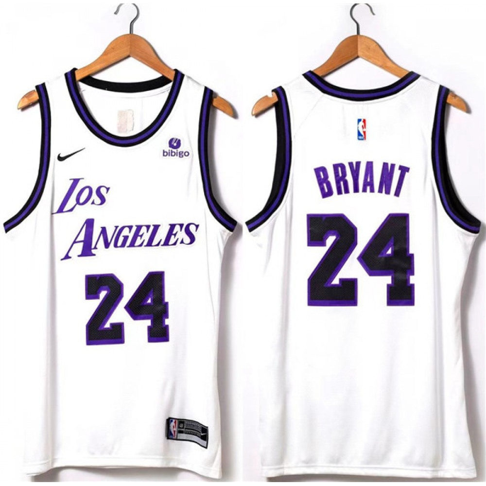 Authentic Los Angeles Lakers 24 White Jersey - - Must-Have Jersey