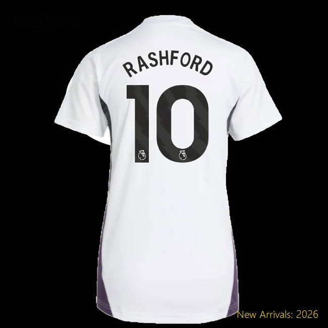 2025-2026 Man Utd Womens Sophisticated Rashford Jersey Climacool