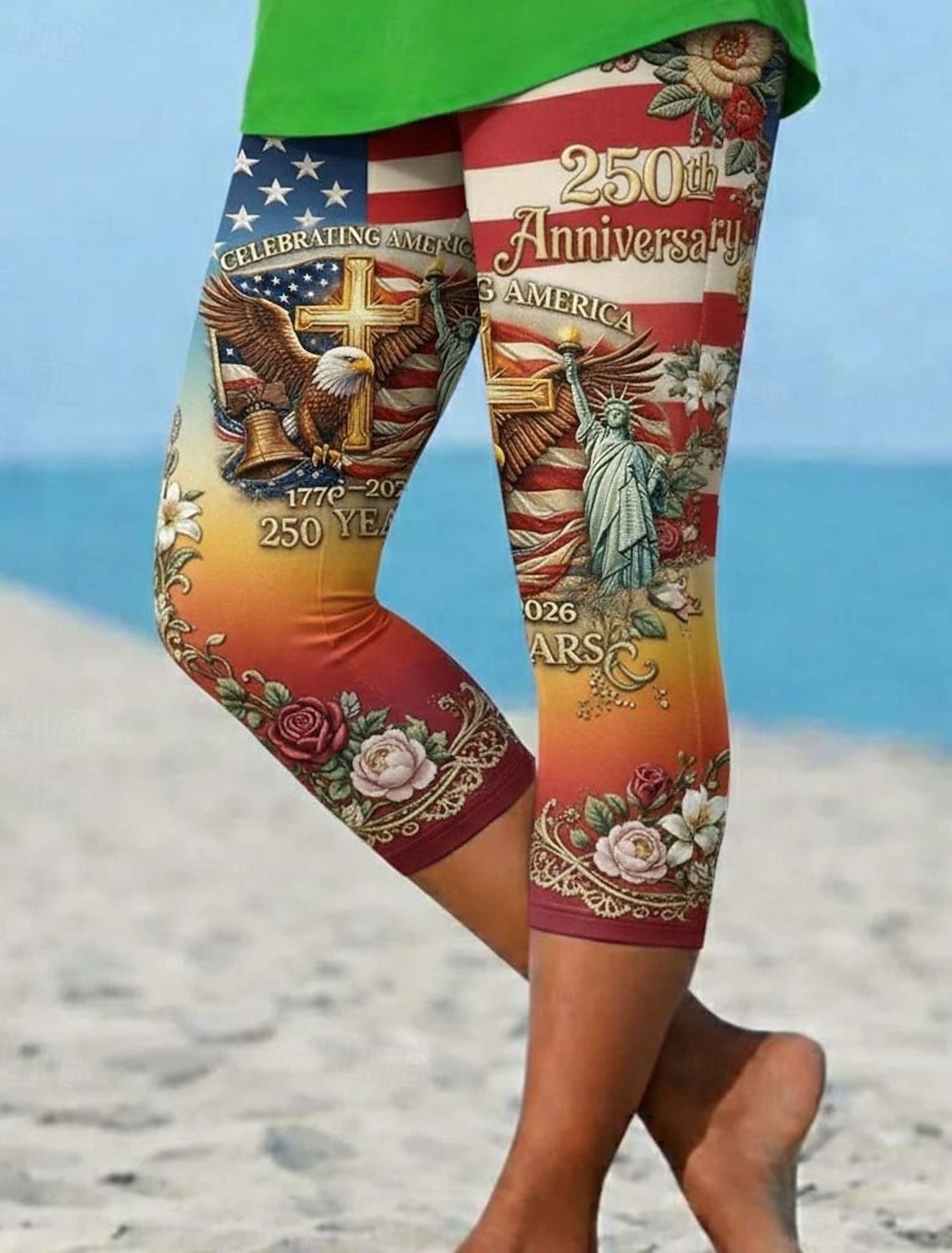 American Independence Day Women's T Shirt Tee Top Print Graphic American Flag Stylish Classic Casual Long Sleeve V Neck Regular Tops Daily Going out Weekend Blue Navy Blue Summer Spring Fall