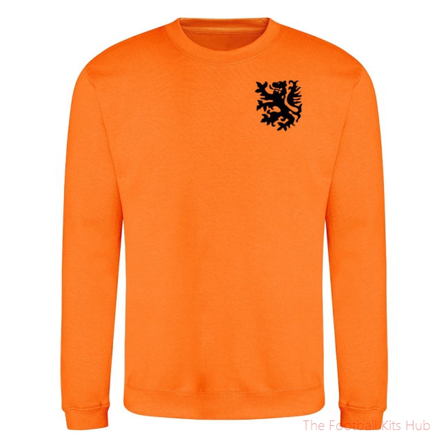 Men Netherlands National Team Sweatshirt (Orange)