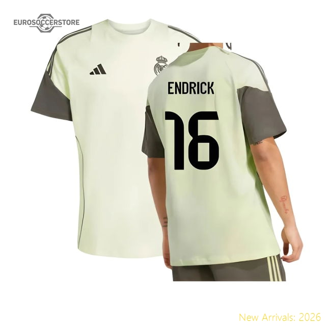 Fan-Favorite 2025-2026 Real Madrid Training Tee (Almost Lime) (Endrick