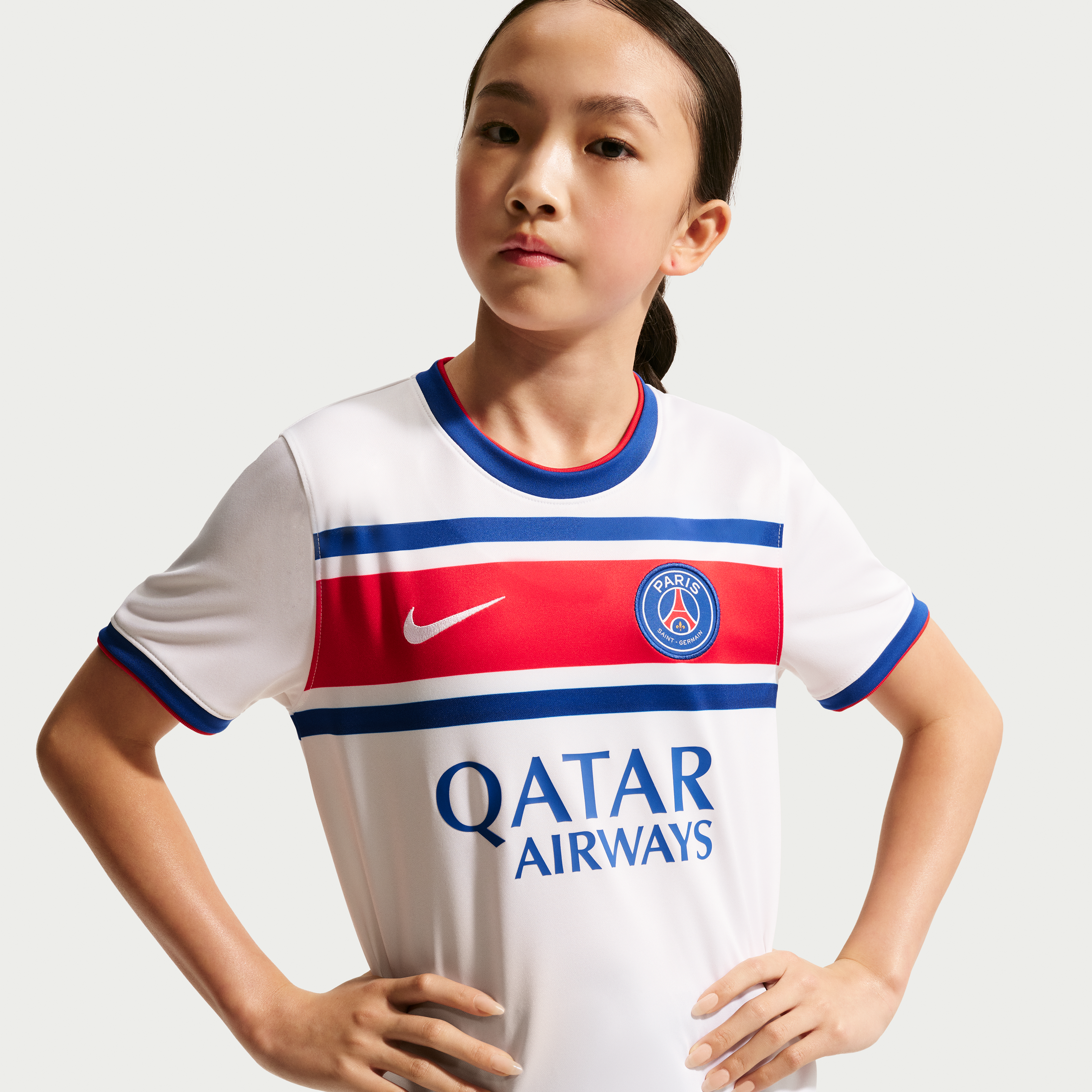 [SJH] Paris Saint-Germain Youth 2026/27 Away Pre-Match Jersey Top - White