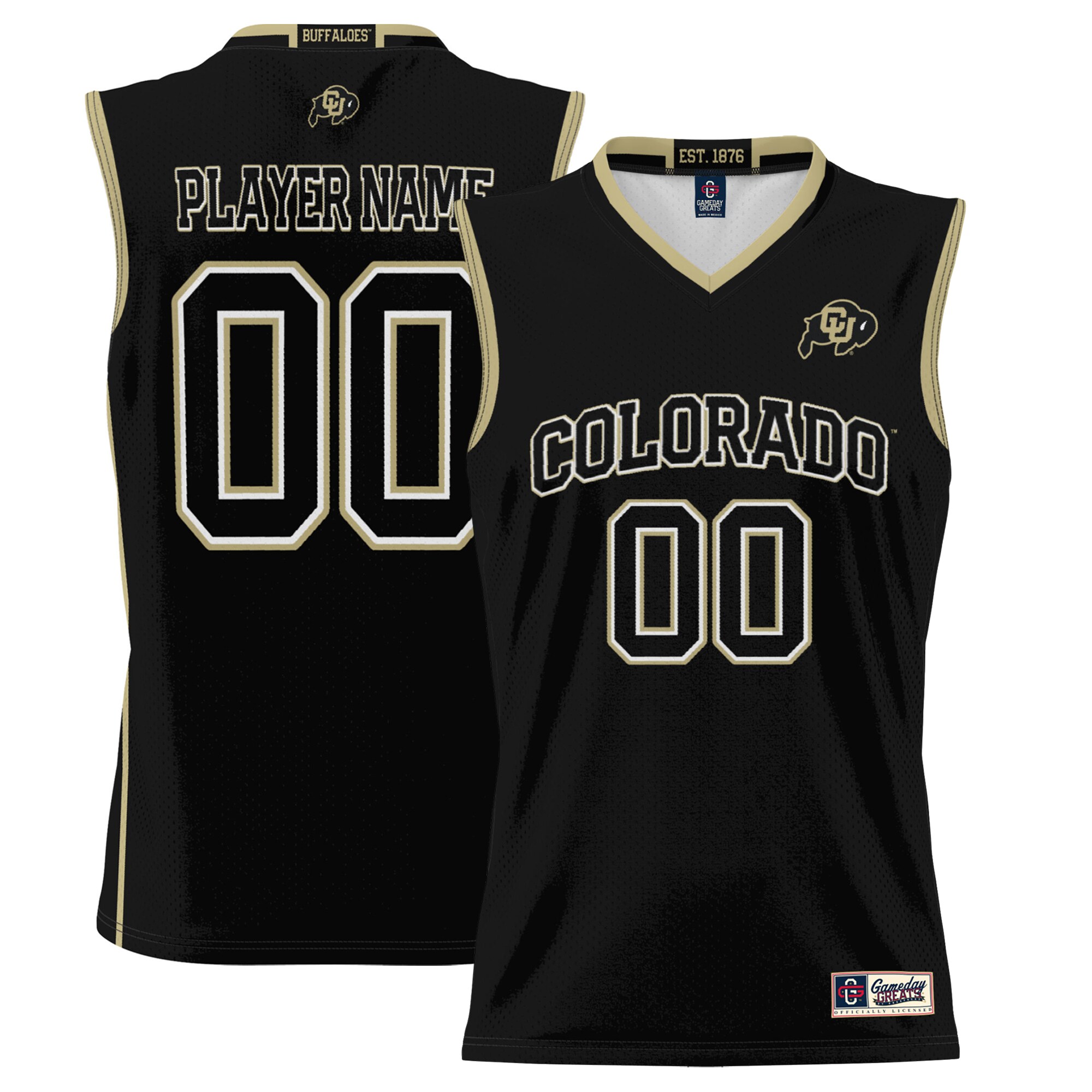 [DDG] Colorado Buffaloes GameDay Greats Youth NIL Pick-A-Player Lightweight Women's Basketball Jersey - Black