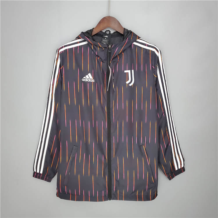Juventus 21-22 Black Jacket Windbreaker - Official Replica 17430