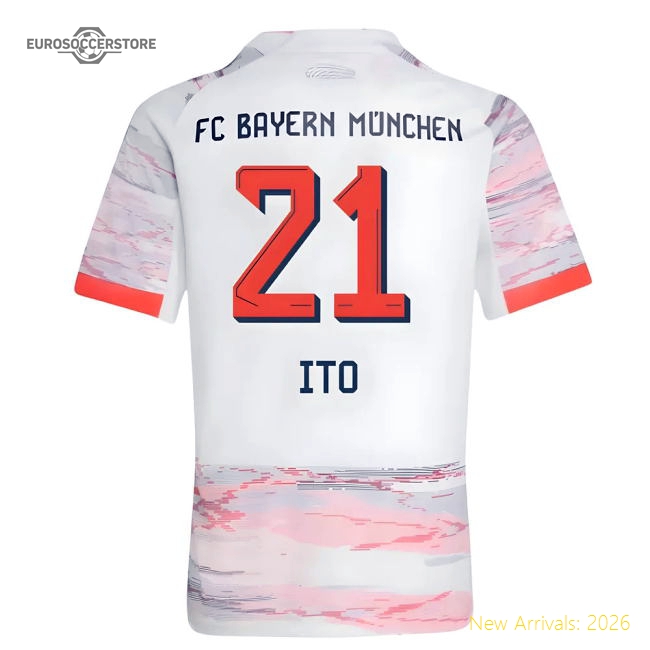Performance 2025-2026 Bayern Munich Away Shirt (Kids) (Ito 21)