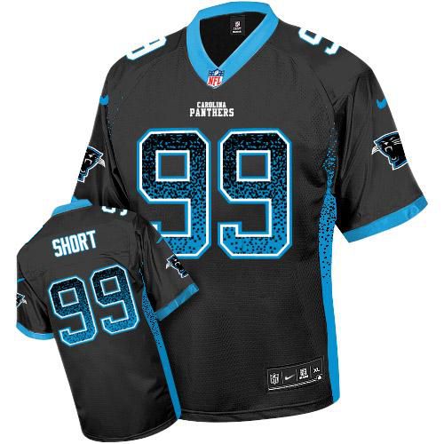 NFL C P Panthers #99 Kawann Short Black Elite Jersey - High Quality