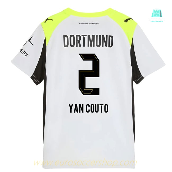 2025-2026 Borussia Dortmund Away Shirt (Kids) (Yan Couto 2)